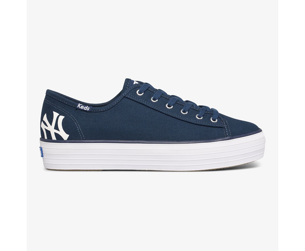 Keds Sneaker Damen Navy - Triple Kick Mlb® - DLI-904135